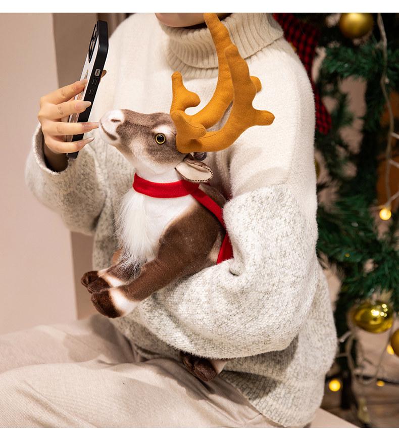 Adorable Moose & Reindeer Plush Toy - Christmas Deer Doll for Kids