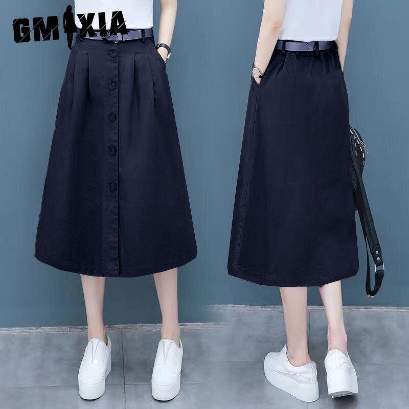 GMXIA Women's Fashion Casual Skirt Solid Color Print Summer Spring Short Skirt