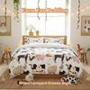 Farm Animal Junior Duvet Cover Set With 1 Pillowcase Cute Cow Horse Print Bedding Set For Kids Boys Girls Bedroom