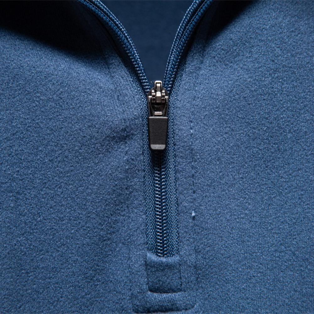 AIOPESON New Men Solid Color Zipper Soft Shell Sweatshirt Long Sleeve Warm Pullover Casual Stand Collar Sweatshirts for Men