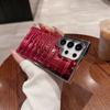 Luxury Plating Crocodile Texture Artificial Leather Phone Case For Samsung S26 Ultra S24 S23 S25 Ultra Plus Bumper Back Cover