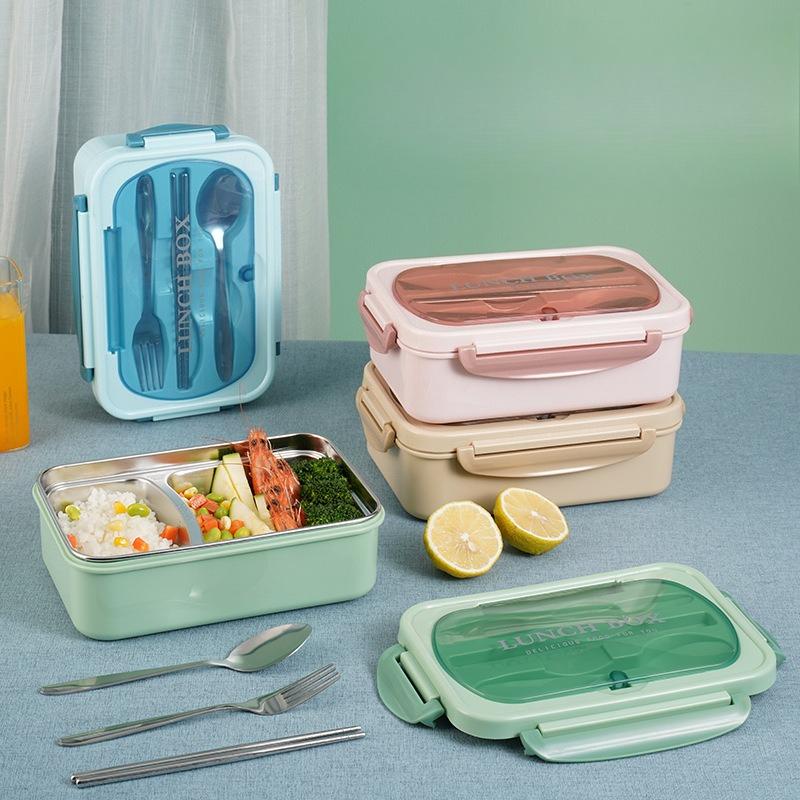 1pc Bento Box Adult Lunch Box, Containers For Adults Men Women With 3 Compartments, Lunchable Food Container Back To School