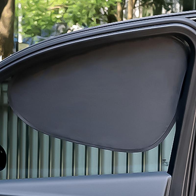 Window Shades For Car 1 Pair Sun Protection Car Window Sunshades Static Cling Film Hot Weather Stickers For Sedan Truck Minivan