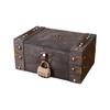 Vintage Jewelry Storage Box with a Lock Retro Style Desktop Organizer Collection Gift Box  Home Use