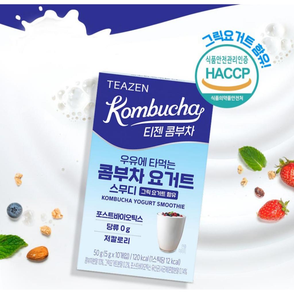 Teazen Kombucha Tea Yogurt Smoothie with Milk