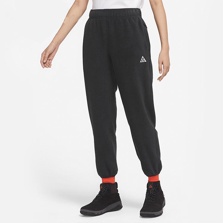 Nike Solid Color Mid-Waist Jogger Pants Women Bottoms Black CV0615-060