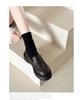 Spring & Fall Large Size Platform Loafers: Thick Sole, Solid Color Slip-On Casual Shoes for European & American Fashion.