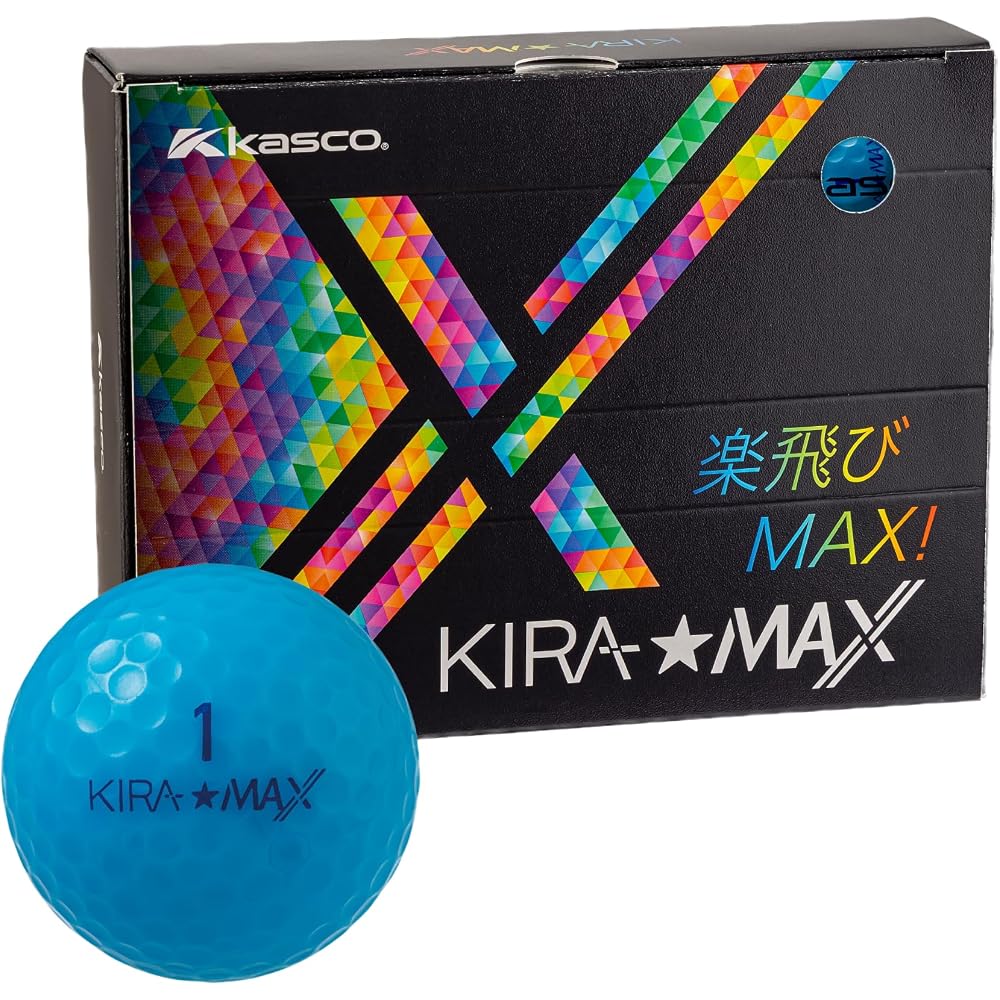 Kasco KIRA MAX Blue 12P Golf Balls 12 Pack Durable Performance Design