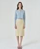 Pilot Breco Jacquard Midi Skirt (Beige)