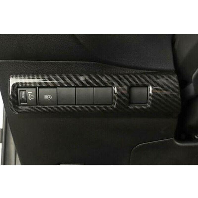 For Toyota Corolla 2019-2024 ABS Carbon Fiber Headlight Adjustment Frame Trim