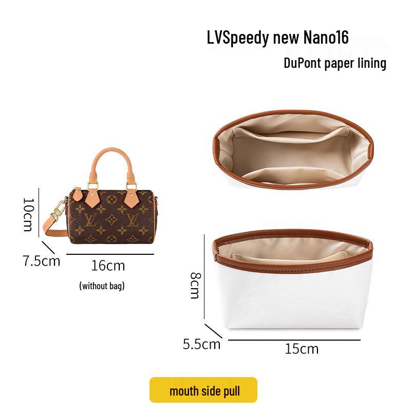 Organizer für Innenfutter für Lv Speedy Taschen: Größen 25, 30, 35, 20, 16 Nano, Ultraleicht.