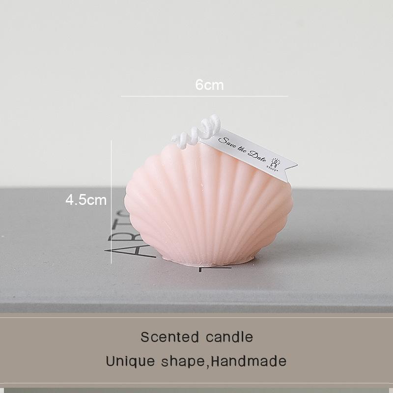

Маленькая ароматическая свеча в форме ракушки, ручная работа, креативный свадебный ароматерапевтический сувенир, подарок, ароматическая свеча для укладки 6
