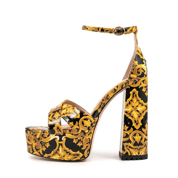 Fashion 2024 Summer Mixed Color High Heel Women's Sandals New Waterproof Platform Buckle Blue Large Size 36-43 Sexy Women's Shoes