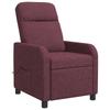 Massage Recliner Chair Purple Fabric