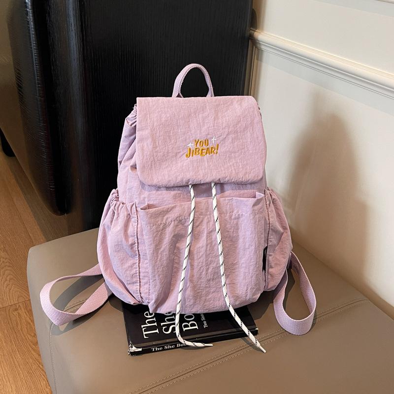 Backpack Women's Light Travel Small Backpack Nylon Canvas Commuter School Bag Sports Hiking Bag