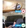 Rear Side Window Sunshade Cover Mosquito Mesh Net Rear Window Mesh Sun Visor Mesh Car Mosquito Net for Cars SUVs