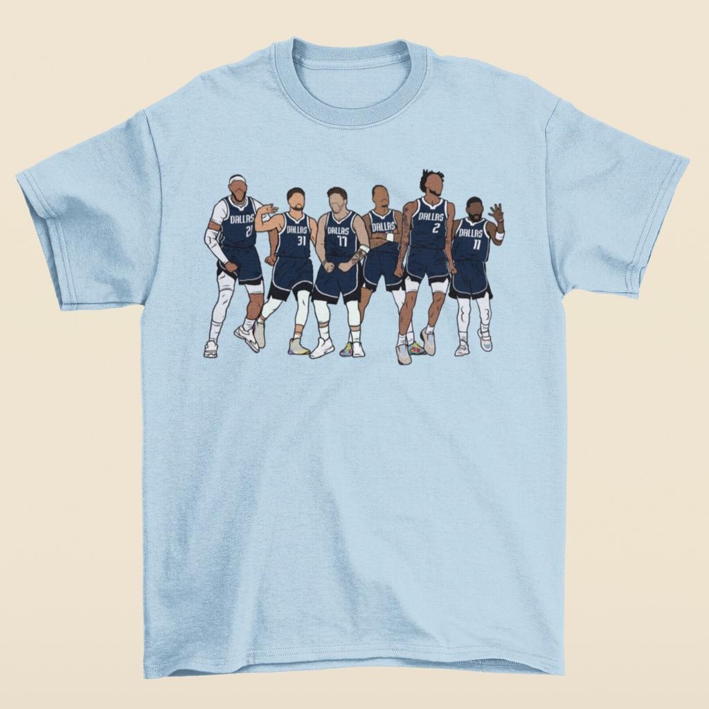 Gafford Klay Thompson Luka PJ Lively Kyrie Dallas T-shirt