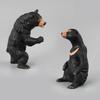 Boutique Toy Set, Black Bear, Bear Family Figure Model Decorative Ornament Gift