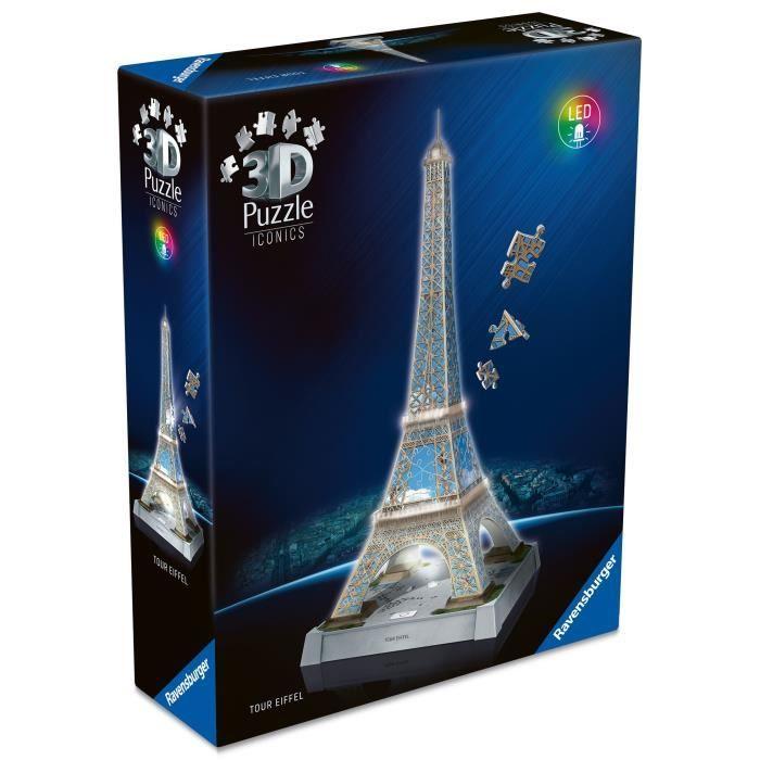 3D Puzzle Iconics - Illuminated Eiffel Tower