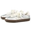 adidas VL COURT 3.0 RISK Stříbrný Mrazivý Perleťový Protiskluzové Odolné proti oděru Nízké Skateboardové boty Stříbrné JQ7315(Tým27-)