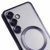 For Samsung Galaxy S25 Magnetic Case Electroplated TPU Phone Cover with Lens Film