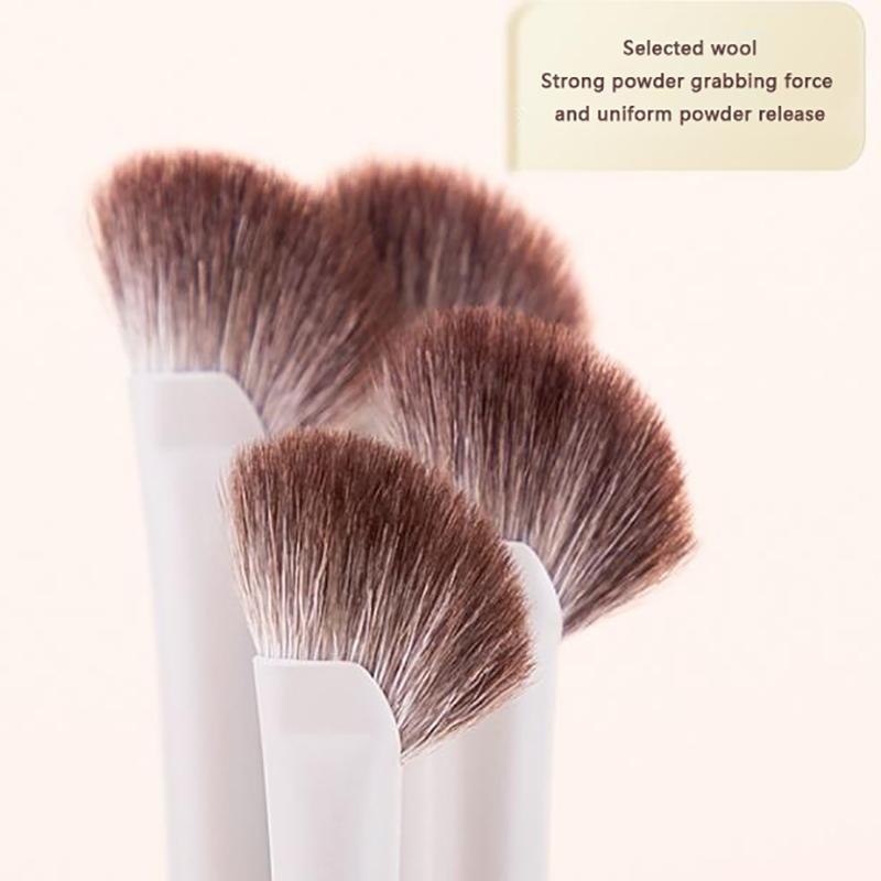 Halbmondförmiger Nasenschattenpinsel Weich Tragbar Abgewinkelter Nasenkontur Verblenderpinsel Professionelle Highlighter Rouge Make-up Werkzeuge