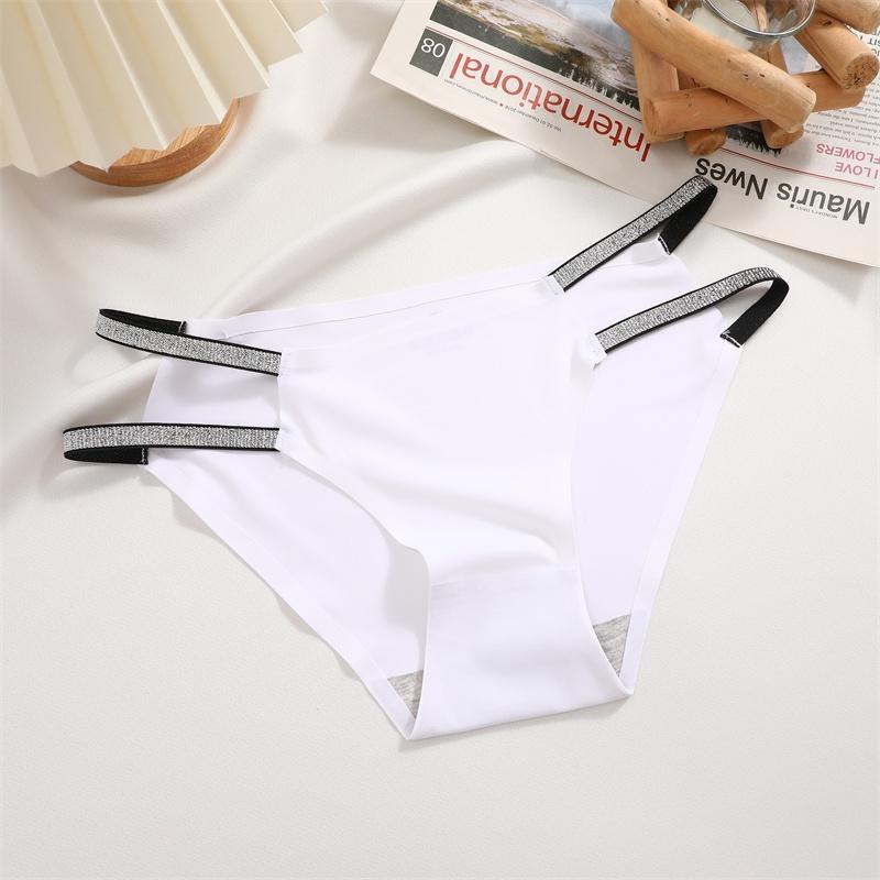 FINETOO Sømløs truse for kvinner Midje Sexy beltedesign Mid-midje Brise Komfortabelt undertøy