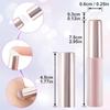 2pcs Silicone Lip Applicator with Cover, Round Head Silicone Lip Brush, Portable Makeup Applicator for Lip Balm Lip Glaze Lipstick Noseshadow