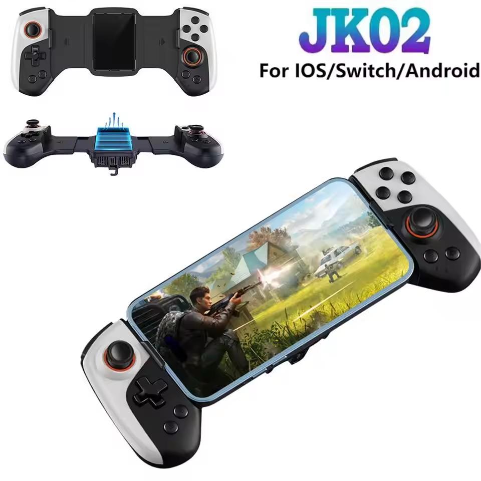 2 in 1 Wireless Mobile Gaming Controller Bluetooth-Compatible5.3 Macro Function Cell Phone Gamepad For iPhone/Android/Switch/PC