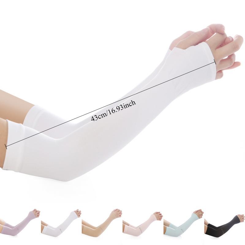 1PAIR ice sleeve sunscreen, women's ice silk sunscreen sleeve, men's sunscreen sleeve, cold summer sunscreen hand sleeve