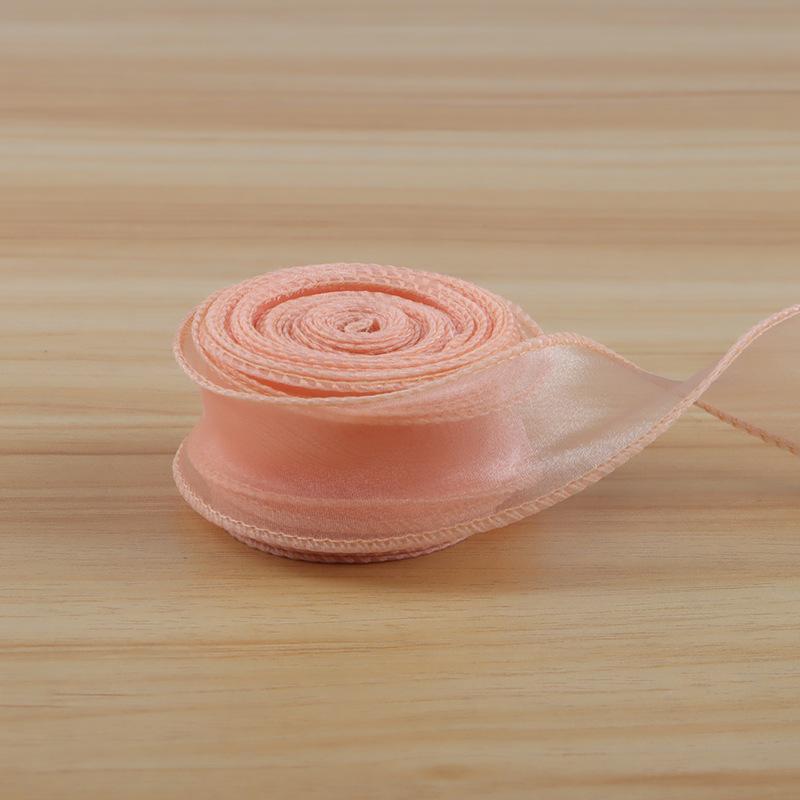 10 Yards Soft Fishtail Organza Ribbon Eco-Friendly Sheer Craft Ribbon for Gift Box Wrapping Bridal Shower DIY Handmade Ornaments