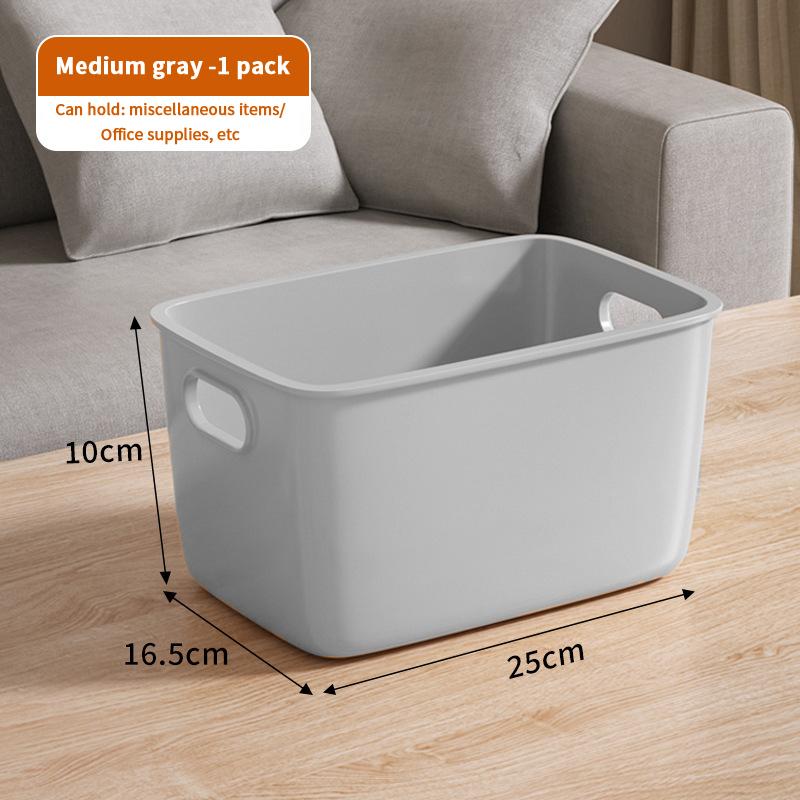 Desktop Storage Box Dormitory Sundries Plastic Cosmetic Storage Box Bathroom Kitchen Sorting Storage Basket Bins