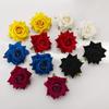 E13845 French Romantic Fabric Rose Earrings, Summer Elegant Sweet Floral Stud Earrings for Women