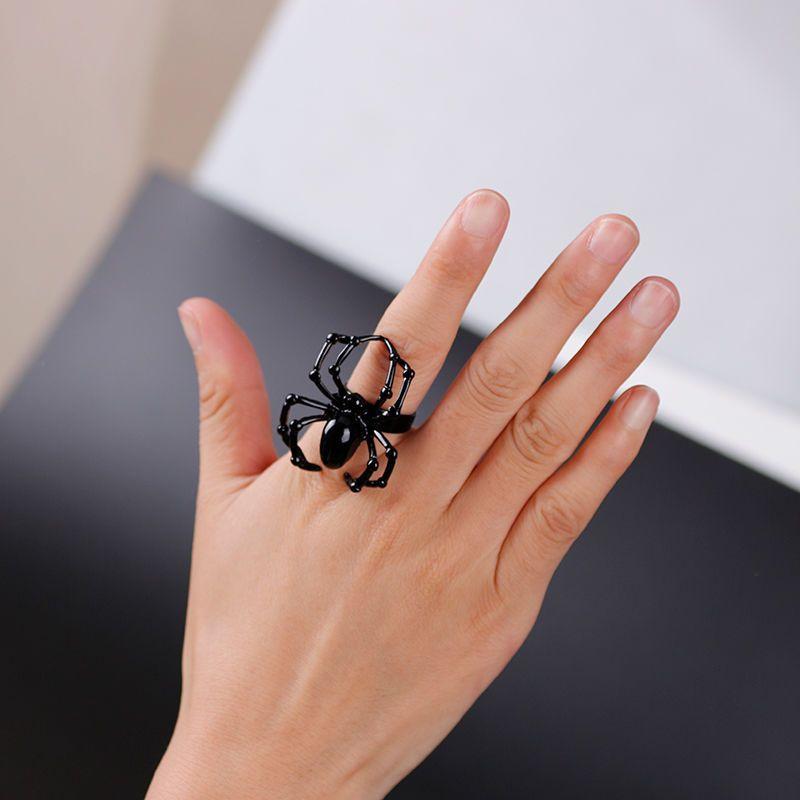 Spider Opening Female Niche Design High-end Cold Style Fashionable Opening Ring Trendy and Cool New Ring