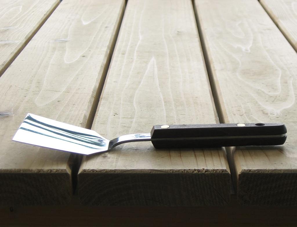 Nagao Okoshikin Okonomiyaki Wooden Made in Japan Tsubame-Sanjo Spatula, 7.5cm Wide, Handle,