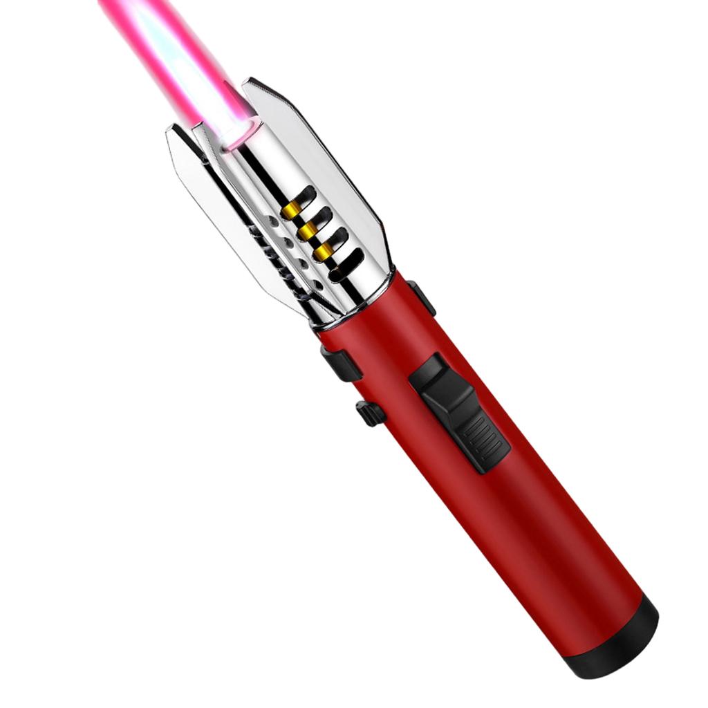 Windproof Spray Lighter, Windproof Inflatable Blue Flame High Temperature Outdoor Barbecue Igniter