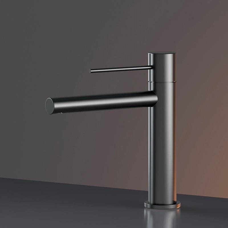 

Смеситель для раковины, серый, горячая и холодная вода, ванная комната, латунный однорычажный смеситель для раковины, верхний, высококачественный смеситель для воды, новое поступление