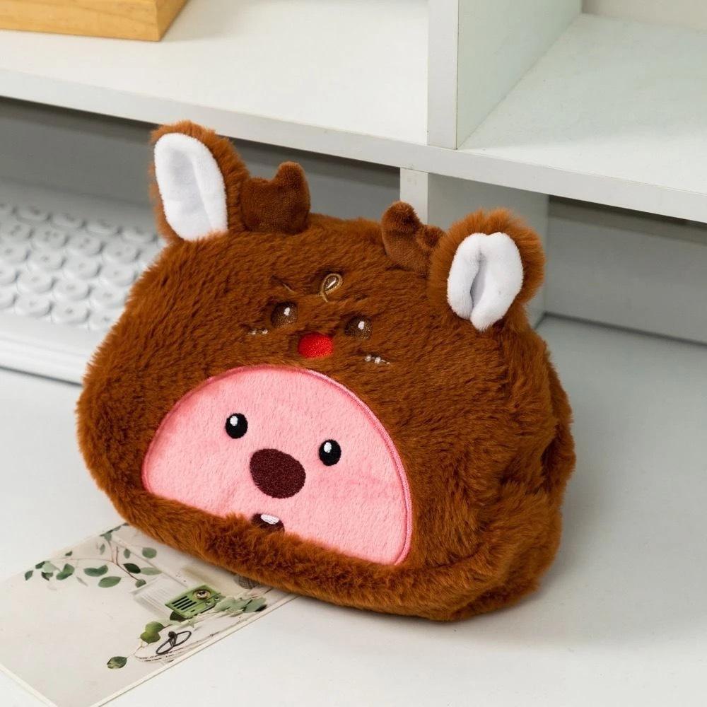 Korean Cartoon Large-Capacity Pencil Case | Cute Animal Design for Students
