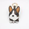 Vintage Puppy Small Keji Leather Pendant Key Chain+cute Cartoon Puppy Leather Gift Car Key Chain