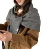 Bright Design Knitted Scarf Solid Color Triangle Scarf Baotou Style Winter Scarf  Casual Wear