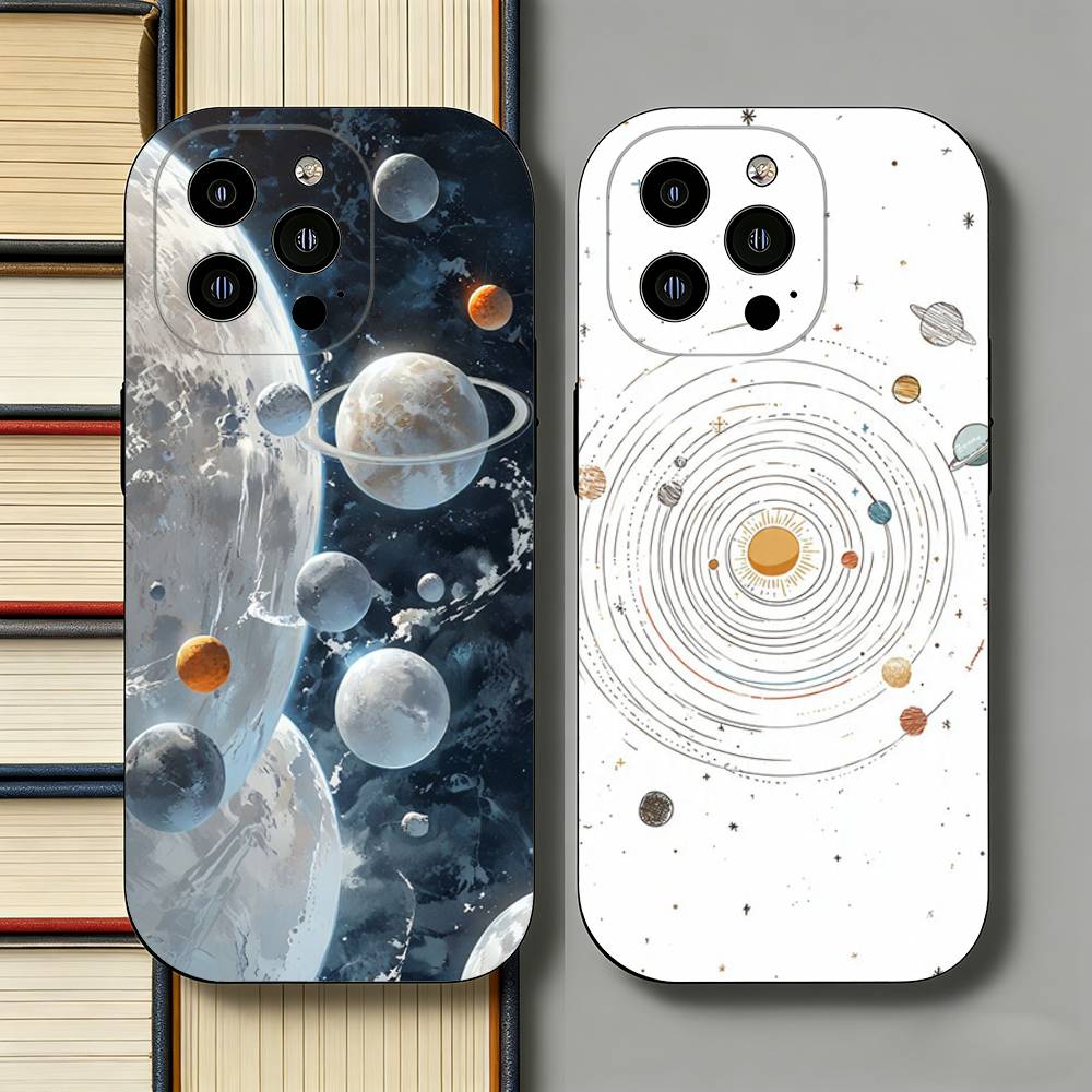 Space Galaxy Series iPhone Case For 17 Air 16 Pro Max 16e 15 Plus 14 13 12 11 Back Protector Cover
