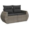 VidaXL Garden Lounge Set with Cushions 8 Pcs, Patio Sofas, Patio Furniture Set, Outdoor Furniture, Grey 3221619