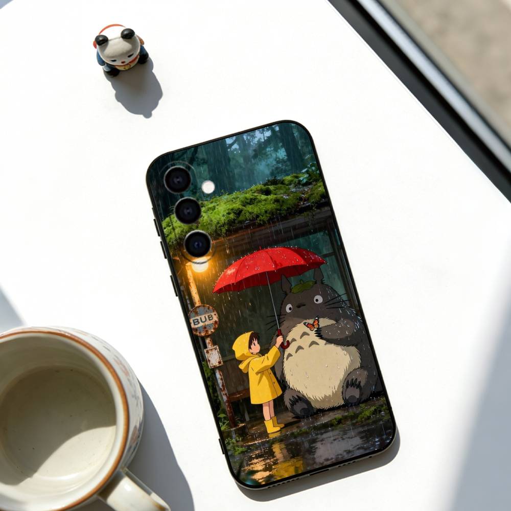 

My Neighbor Totoro Phone Case Soft black For Samsung Galaxy A73,A72,A71,A70,A53,A52,A51 Samsung a21