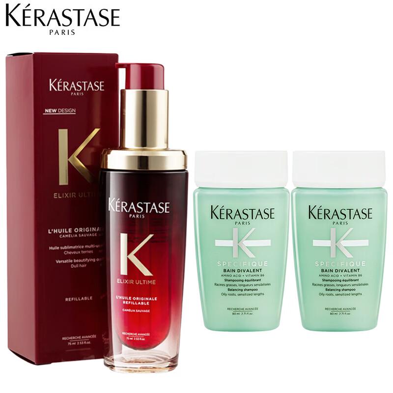 

Kérastase Elixir Ultime Hair Oil & Shampoo Set