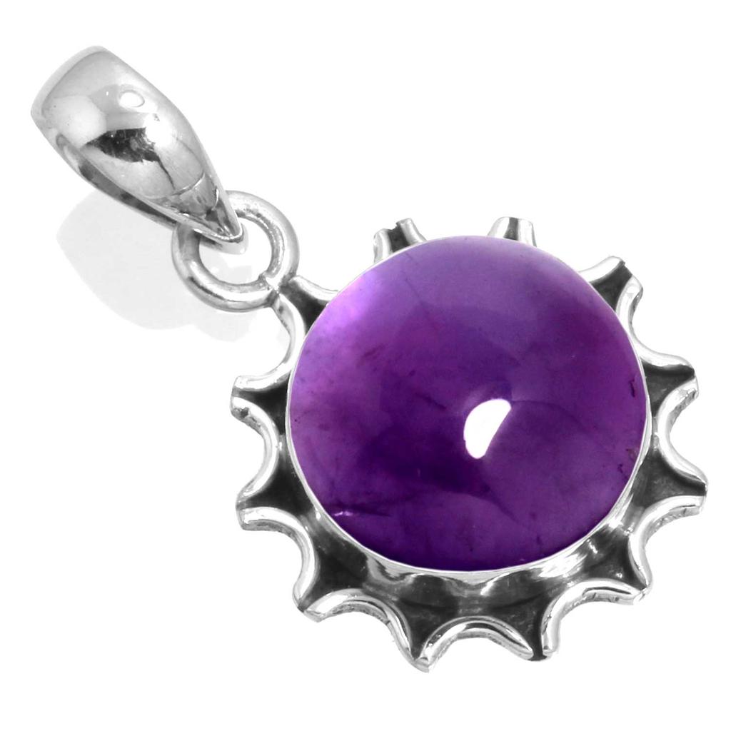 925 Sterling Silver Pendant Women Gemstone Handmade Jewelry Thanksgiving Gift Amber Amethyst Black Onyx Carnelian Garnet Quartz Green Onyx Gold Stone