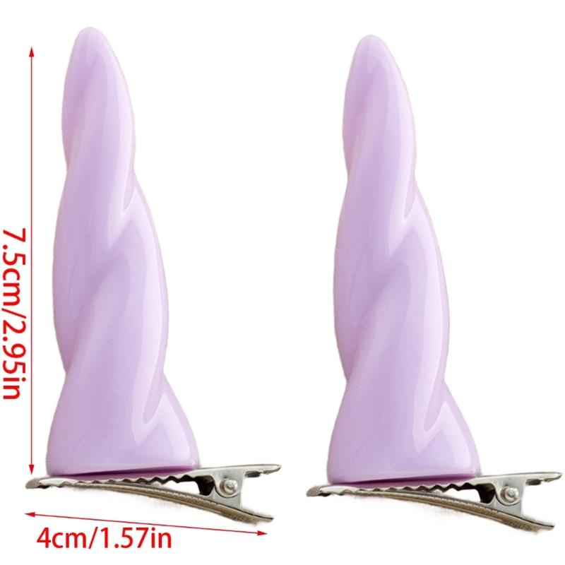 Anime Haarspange Horn Halloween Horn Flache Spange Halloween Haarnadel Tier Elegant Haarspange für Cosplay