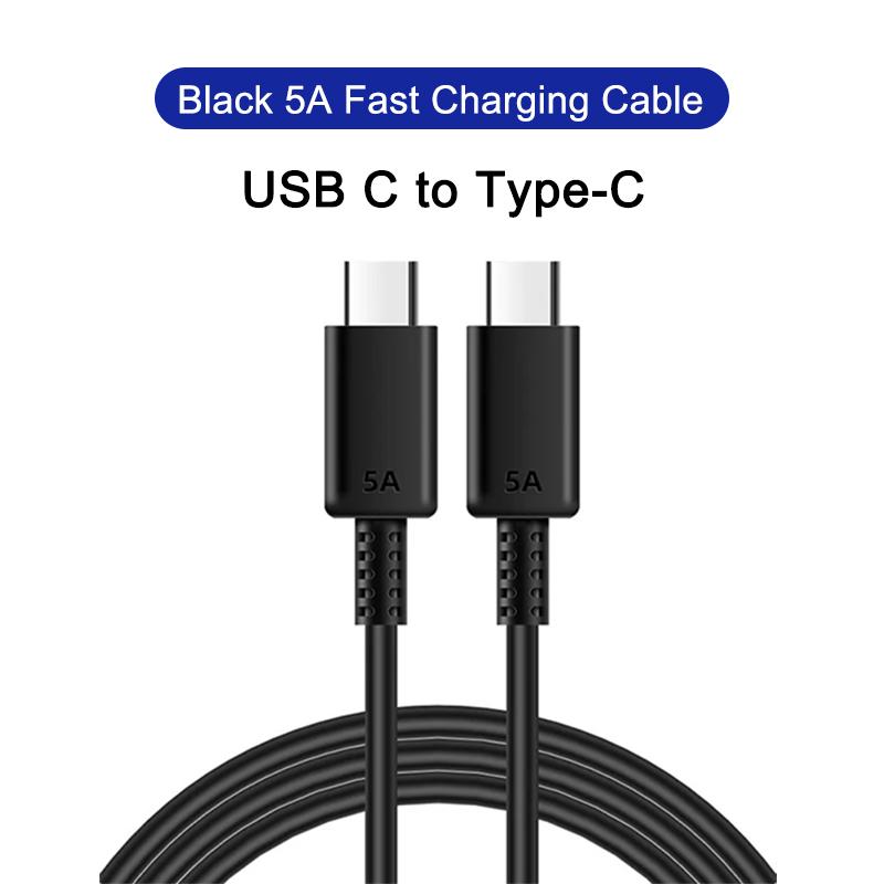PD 45W USB C Cable For Samsung S24 S23 S22 S21 Ultra Plus Note10 A53 A54 5G 5A Fast Charging Type C Cable Phone Charge Date Wire