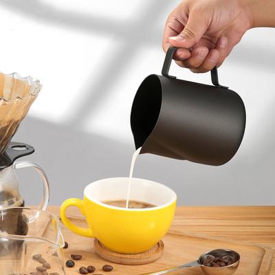 Milchaufschäumer Kanne Espresso Kaffee Barista Handwerk Latte Antihaftbeschichtung Cappuccino Sahne Schaum Kanne Zubereiter Edelstahl