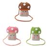 Knit Mushroom Handbag For Women With Soft Wool Material And Stylish Woven Design