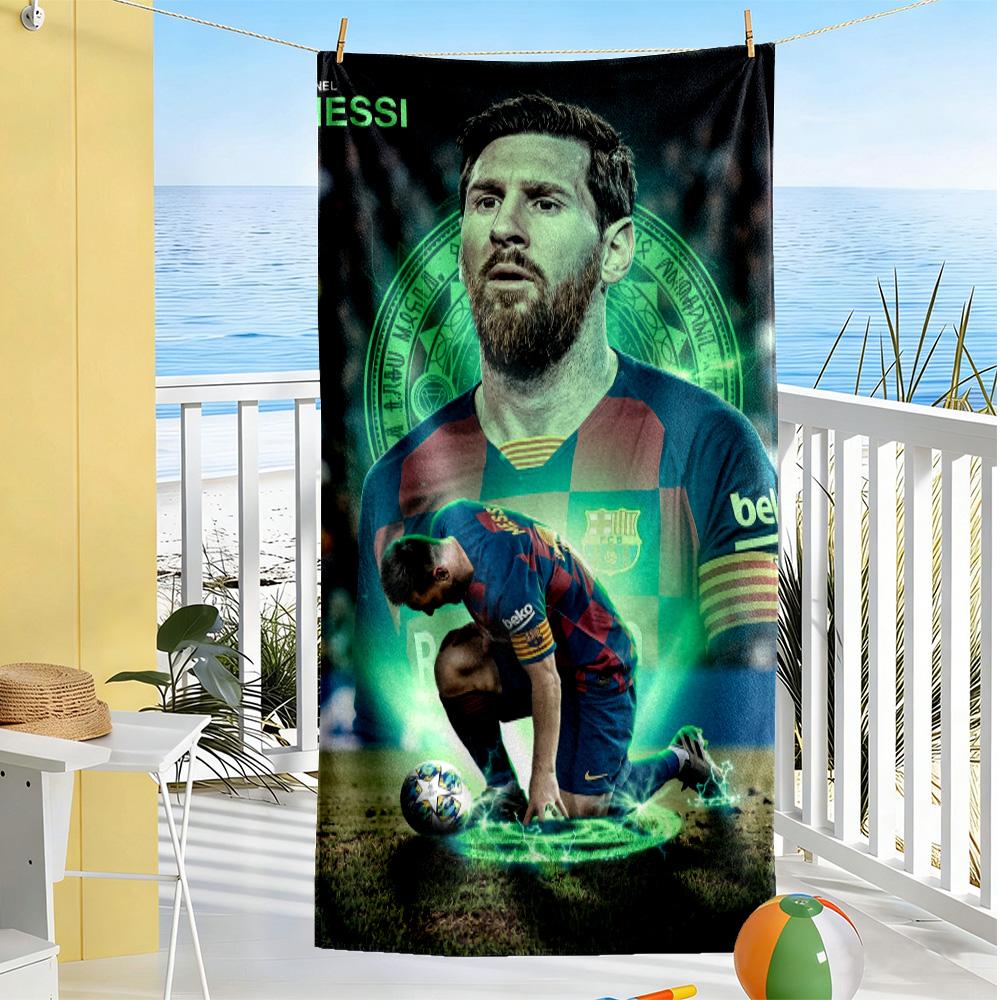 Ronaldo Cr7 Legend Beach Towel Super Soft Microfiber Quickdry Fabric Comfortable Lightweight